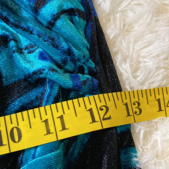 VENUS DRESS BLUE GREEN BLACK BODYCON LONG SLEEVED COCKTAIL DRESS V NECK … - Picture 12 of 13